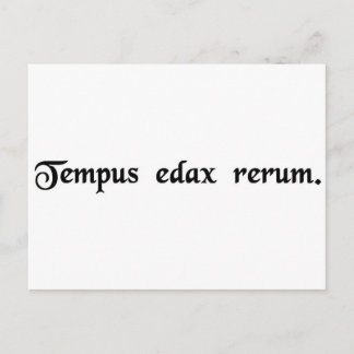 Carte Postale Le temps est le pionnier de toutes choses.