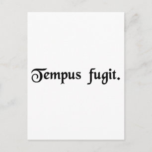 Carte Postale Le temps vole.