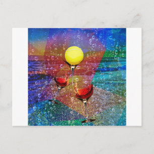 Carte Postale Le tennis célèbre en pleine couleur