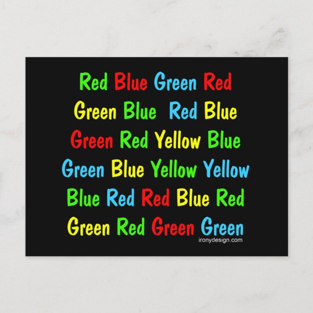 Carte Postale Le test Stroupe (Devant)