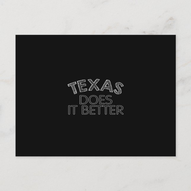 Carte Postale Le Texas fait mieux (Devant)