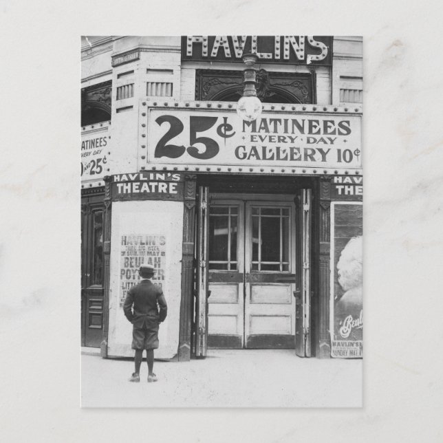 Carte Postale Le théâtre de Havlin, 1910 (Devant)