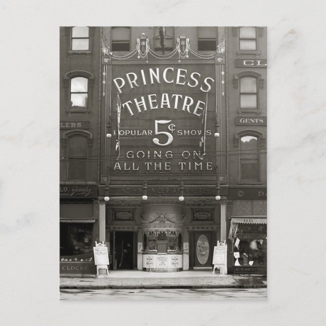 Carte Postale Le théâtre Princess, 1910 (Devant)