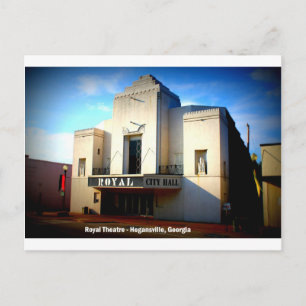 CARTE POSTALE LE THÉÂTRE ROYAL - HOGANSVILLE, GÉORGIE