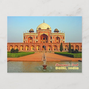 Carte Postale Le tombeau et le jardin de Humayun, Delhi, Inde