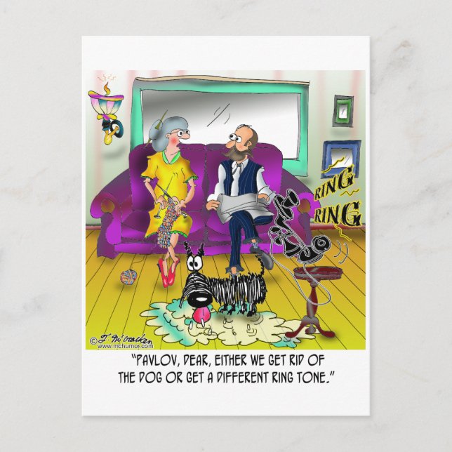 Carte Postale Le ton de l'anneau de Pavlov (Devant)