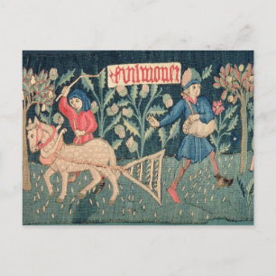 Carte Postale Le travail des mois, Alsace (tapisserie) Vict