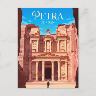 Carte Postale Le Trésor (Al-Khazneh), Pétra Jordanie