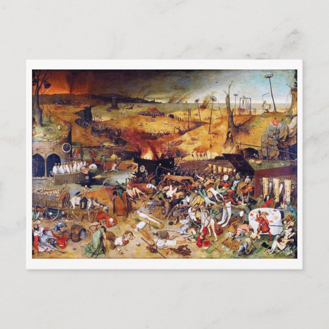 Carte Postale Le triomphe de la mort, Pieter Bruegel (Devant)