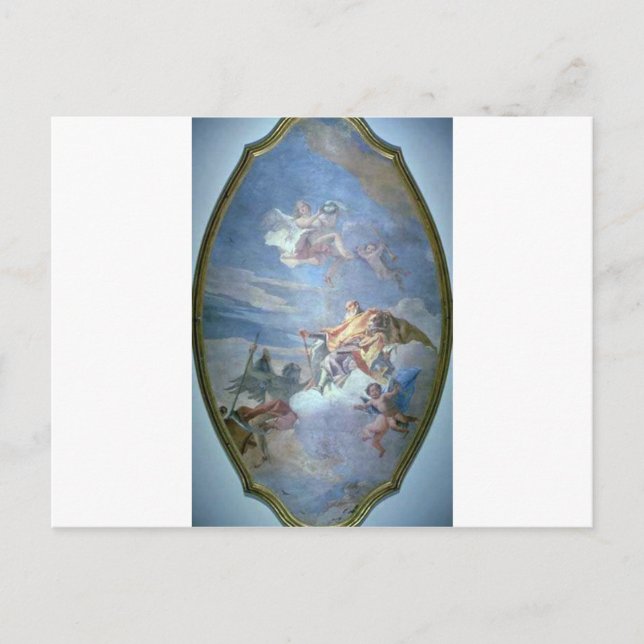 Carte Postale Le triomphe de la vaillance dans le temps par Giov (Devant)