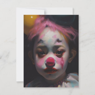 Carte Postale Le triste clown