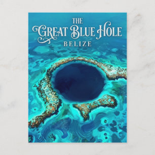 Carte Postale Le Trou Bleu Belize