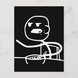 Carte Postale Le type de mème de céréales