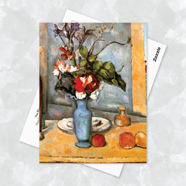 Carte Postale Le Vase Bleu La Vie morte Paul Cézanne (Créateur téléchargé)