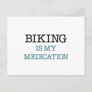 Carte Postale Le vélo est mon médicament