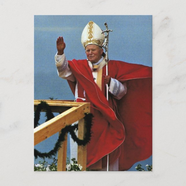 Carte Postale Le Vénérable Pape Jean-Paul II (Devant)