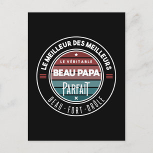 Carte Postale Le véritable beau papa parfait