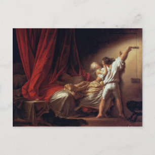 Carte Postale Le Verrou, Par Fragonard Jean-Honoré (Qualité Supé