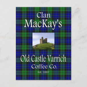 Carte Postale Le vieux château de Clan MacKay, Varrich Coffee Co