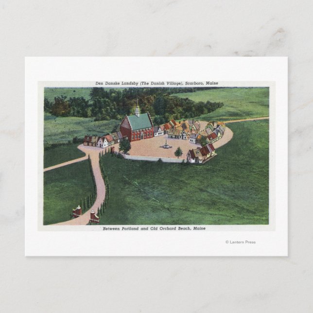 Carte Postale Le village danois (The Den Danske Landsby) (Devant)