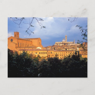 Carte Postale Le village toscan de Sienne, Italie.