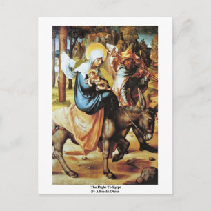 Carte Postale Le Vol Vers L'Egypte Par Albrecht Dürer
