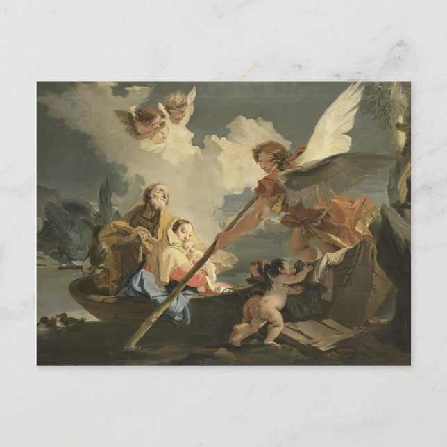 Carte Postale Le vol vers l'Egypte par Giovanni Battista Tiepolo (Devant)