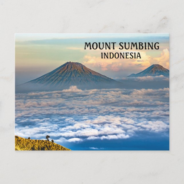 Carte Postale Le volcan Sumbing Indonésie (Devant)