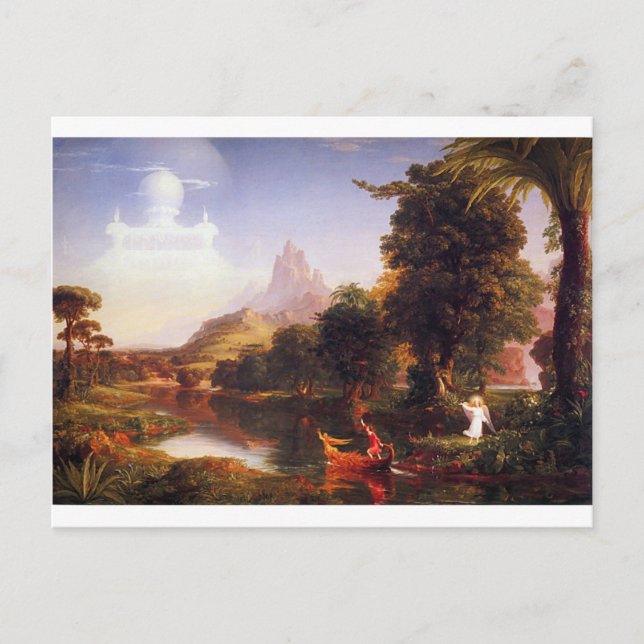 Carte Postale Le voyage de la vie : Jeunesse par Thomas Cole (Devant)