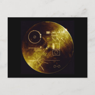 Carte Postale Le Voyager Golden Record