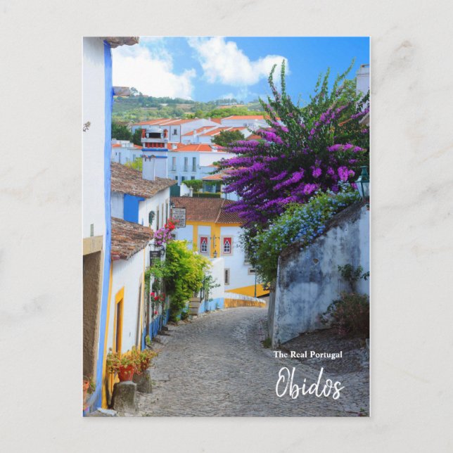 Carte Postale Le vrai Portugal - Obidos (Devant)