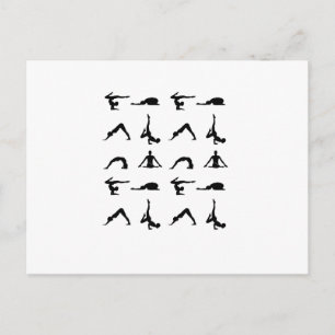 Carte Postale Le yoga pose