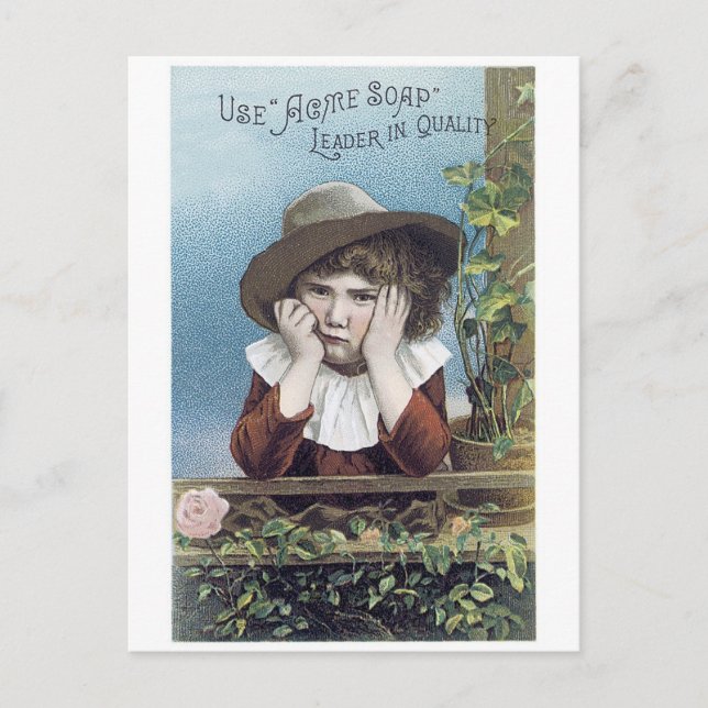 Carte Postale Leader du savon Acme dans la qualité (Devant)