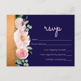 Carte Postale LeahG Rose de budget Gold Glam Mariage