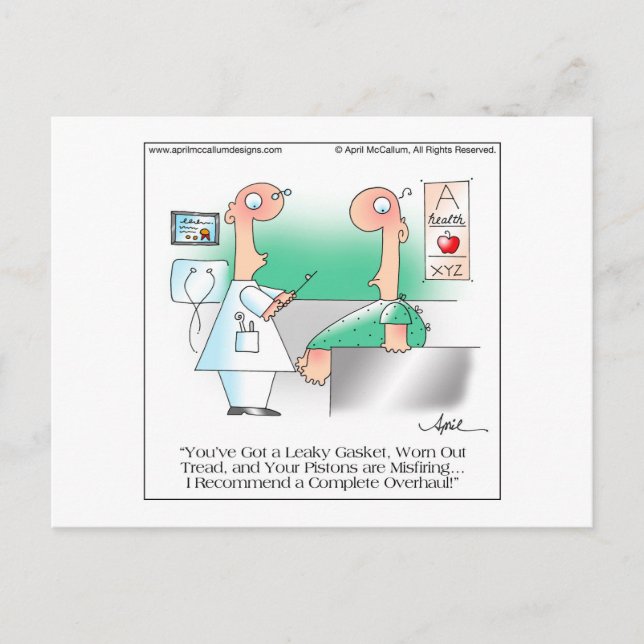 Carte postale LEAKY GASKET par April McCallum (Devant)