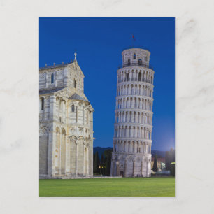 Carte Postale Leaning Tower of Pisa at night