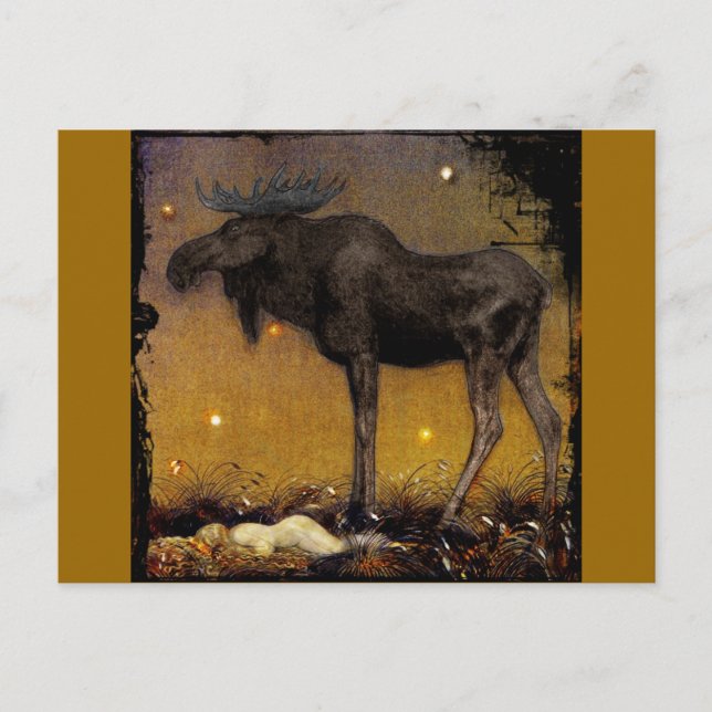 Carte Postale Leap Elk Princess Cotton Asleep (Devant)