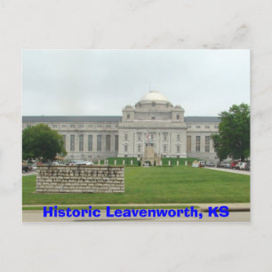 Carte Postale Leavenworth, KS- Prison historique