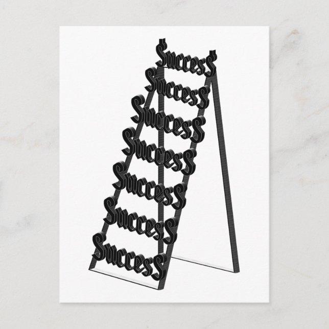 Carte Postale L'échelle du succès (Devant)