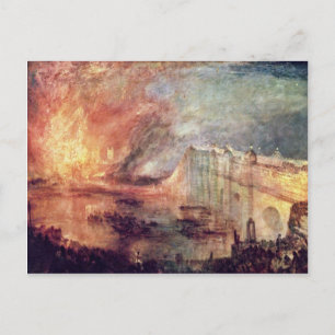 Carte Postale L'Éclatement Des Chambres Du Parlement Par Turner