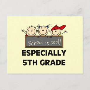 Carte Postale L'école de 5e année est des T-shirts et cadeaux Co