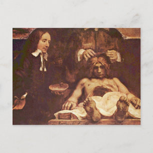 Carte Postale Leçon D'Anatomie Du Dr Joan Deyman. Par Rembrand