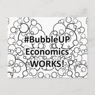 Carte Postale L'économie Bubble Up fonctionne