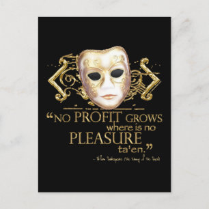 Carte Postale L'écoute de la citation musquée (version or)