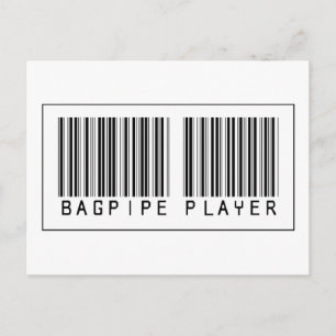 Carte Postale Lecteur Bagpipe Barcode