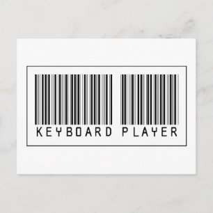 Carte Postale Lecteur Clavier Code Barres