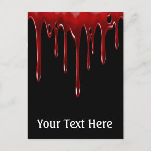 Carte Postale Lecteurs de sang tombés Noir