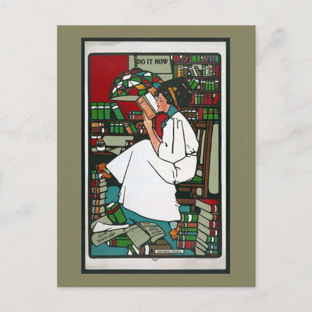 Carte Postale Lecture (Devant)