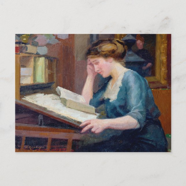 Carte Postale Lecture (Devant)
