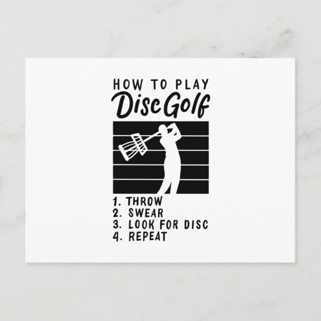 Carte Postale Lecture de Disk Golf (Devant)
